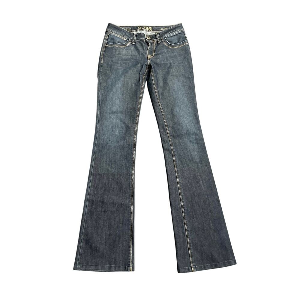 DL1961 Dark Wash Milano Bootcut Jeans Size 26 Premium Denim 4 way Stretch